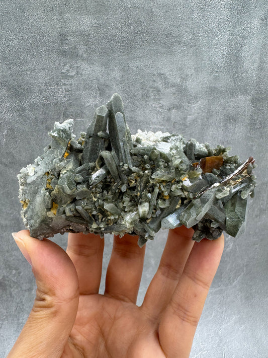 ブルッカイト、クローライト、クォーツ ~Brookite, Chlorite & Quartz~