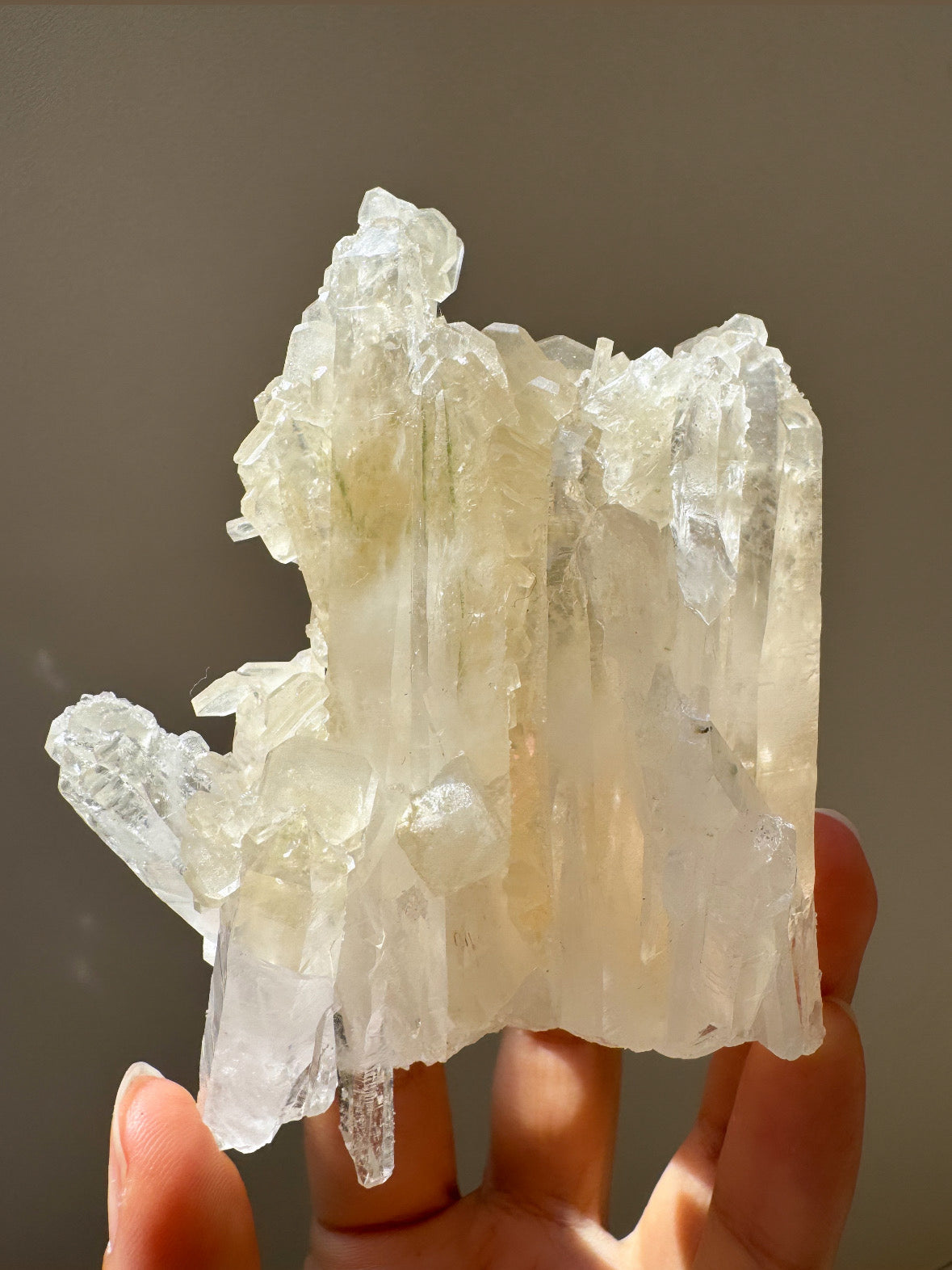 ヤオガンシャン産アポフィライト＆クォーツ② ~Apophyllite & Quartz