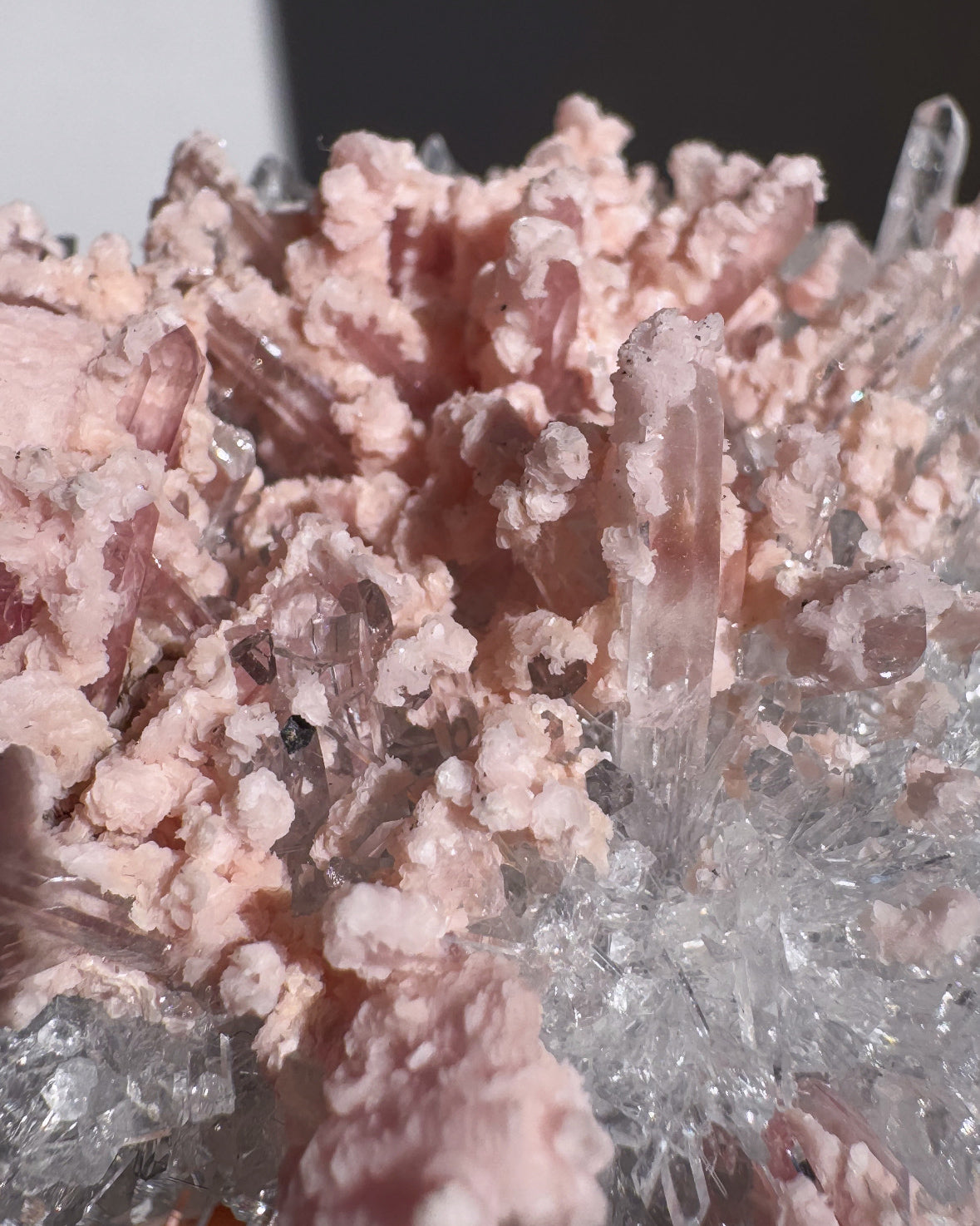 広西チワン族自治区産ロードクロサイト＆クォーツ② ~Rhodochrosite & Quartz~